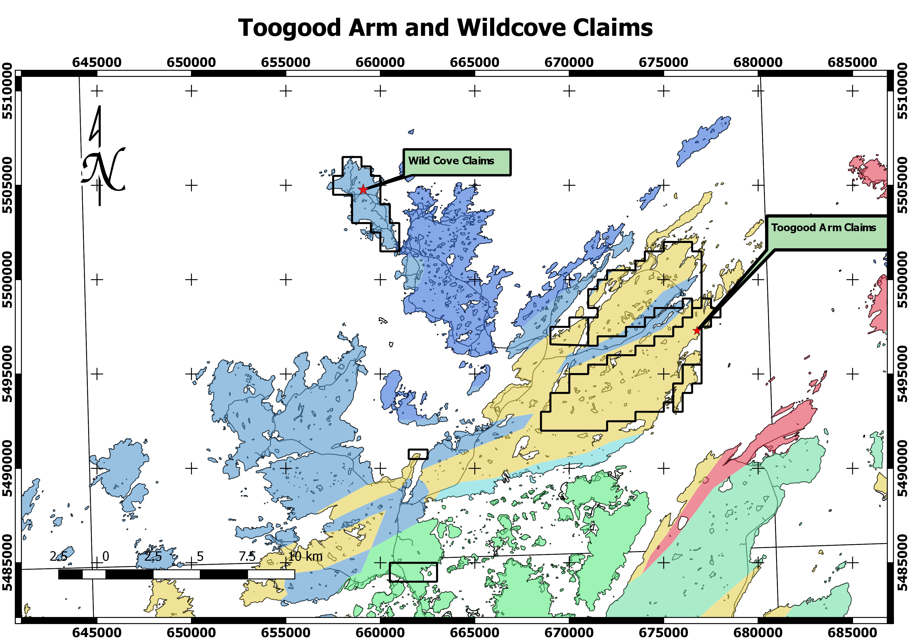 Toogood Arm and Wildcove Claims
