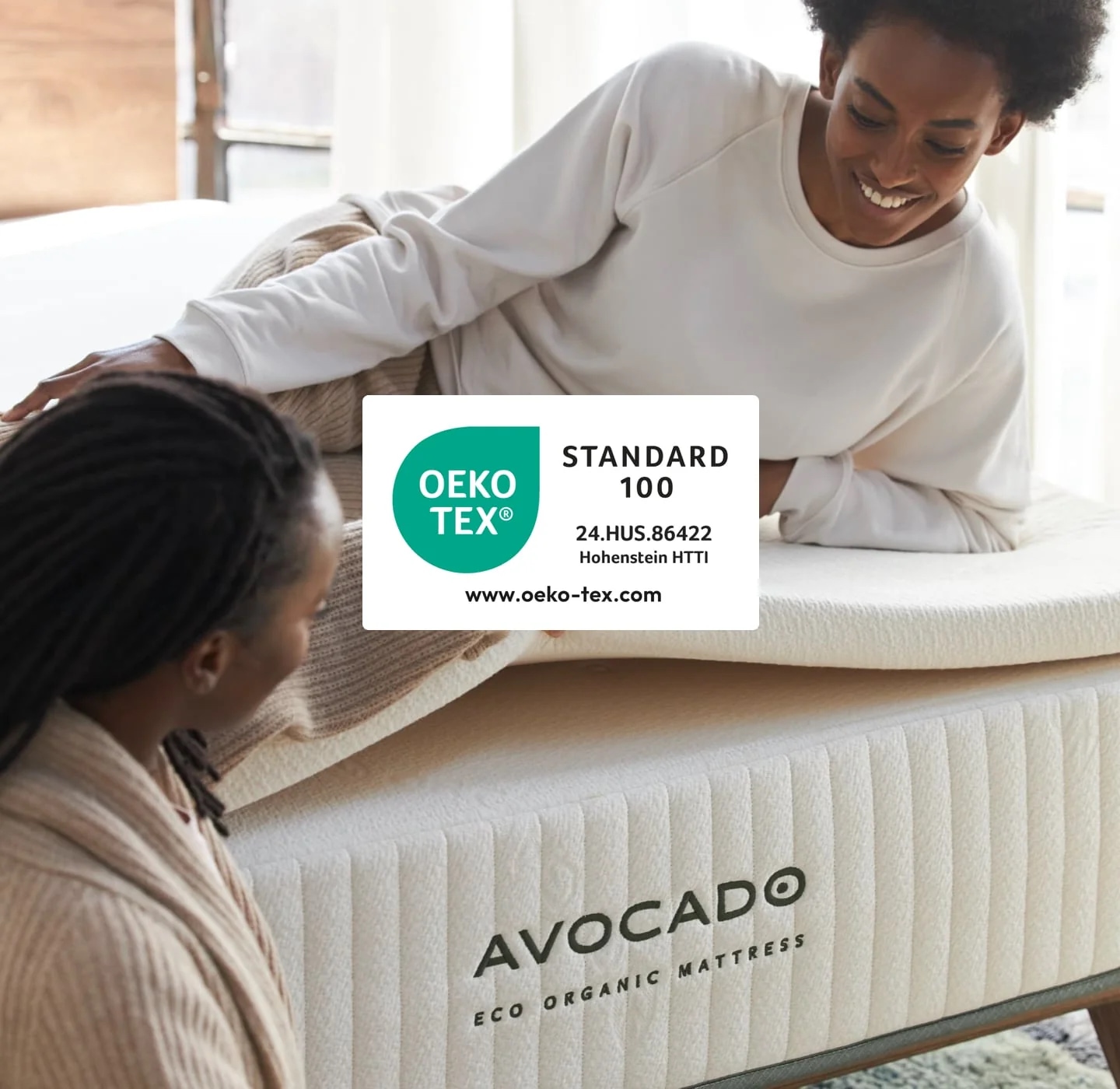 Avocado Green Mattress x OEKO-TEX® STANDARD 100 