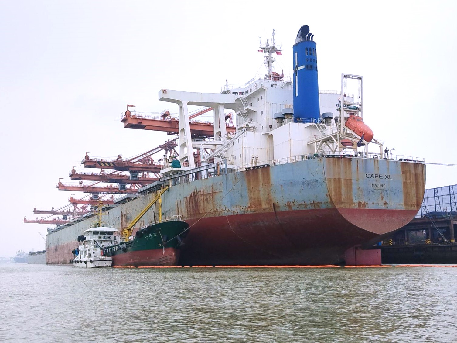 Biofuel delivered to MV. Cape XL at a port in Guangzhou, China