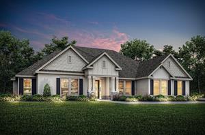 The four-bedroom Mantle floor plan by Terrata Homes is available at Bella Terra in Hudson, FL.
