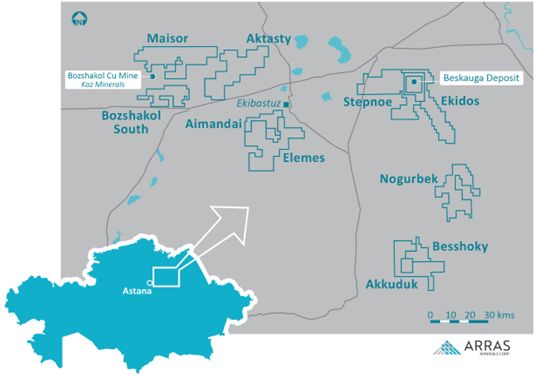 Arras Minerals License Package (Pavlodar, Kazakhstan)