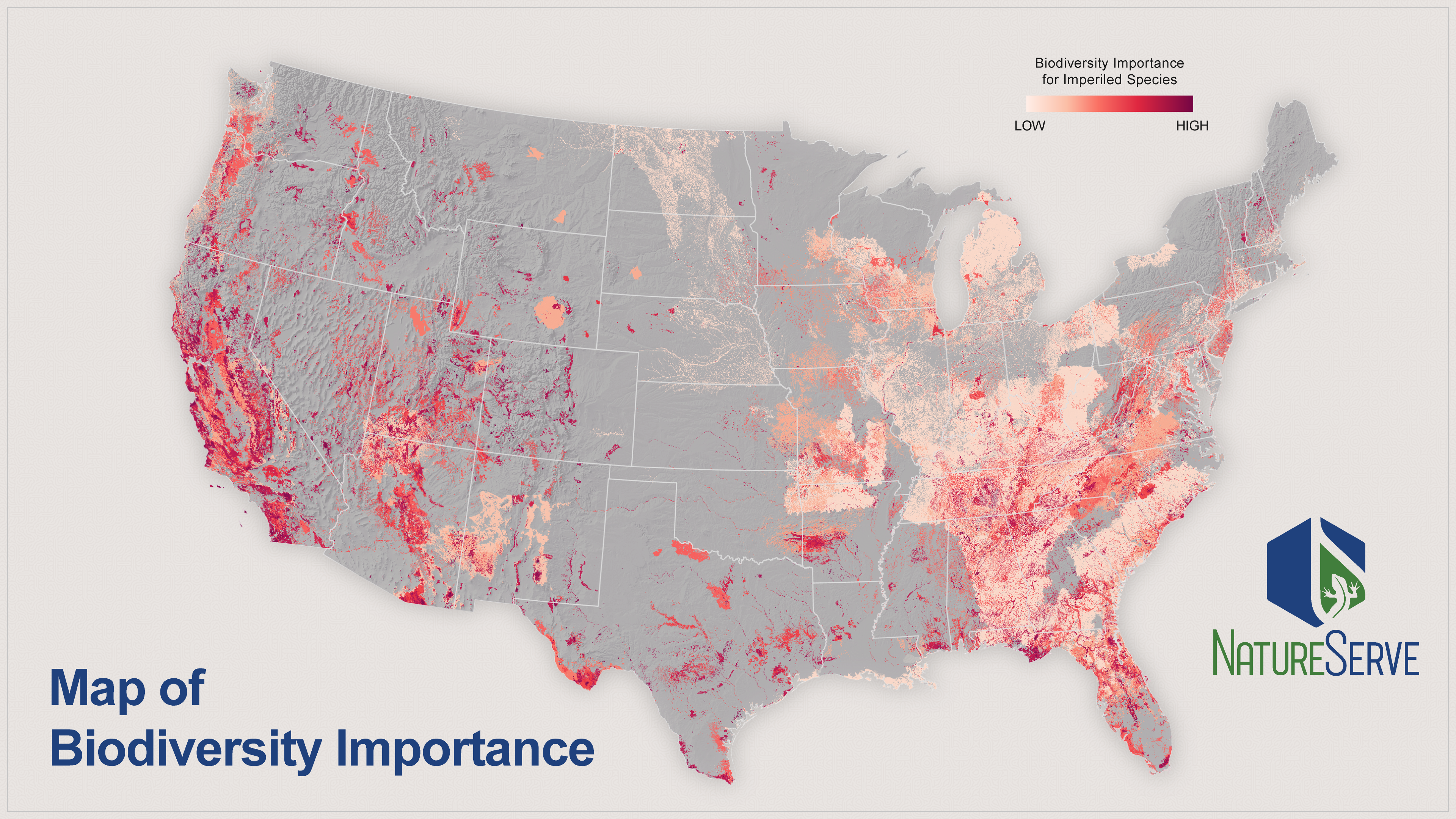 NatureServe's Map of Biodiversity Importance 