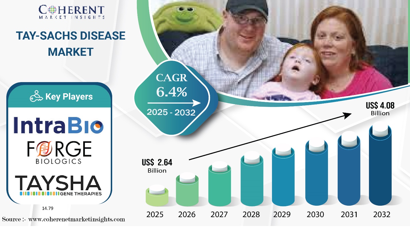 Tay-Sachs Disease Market Outlook 2025–2032: Strong CAGR of 6.4% with USD 4.08 Billion Valuation