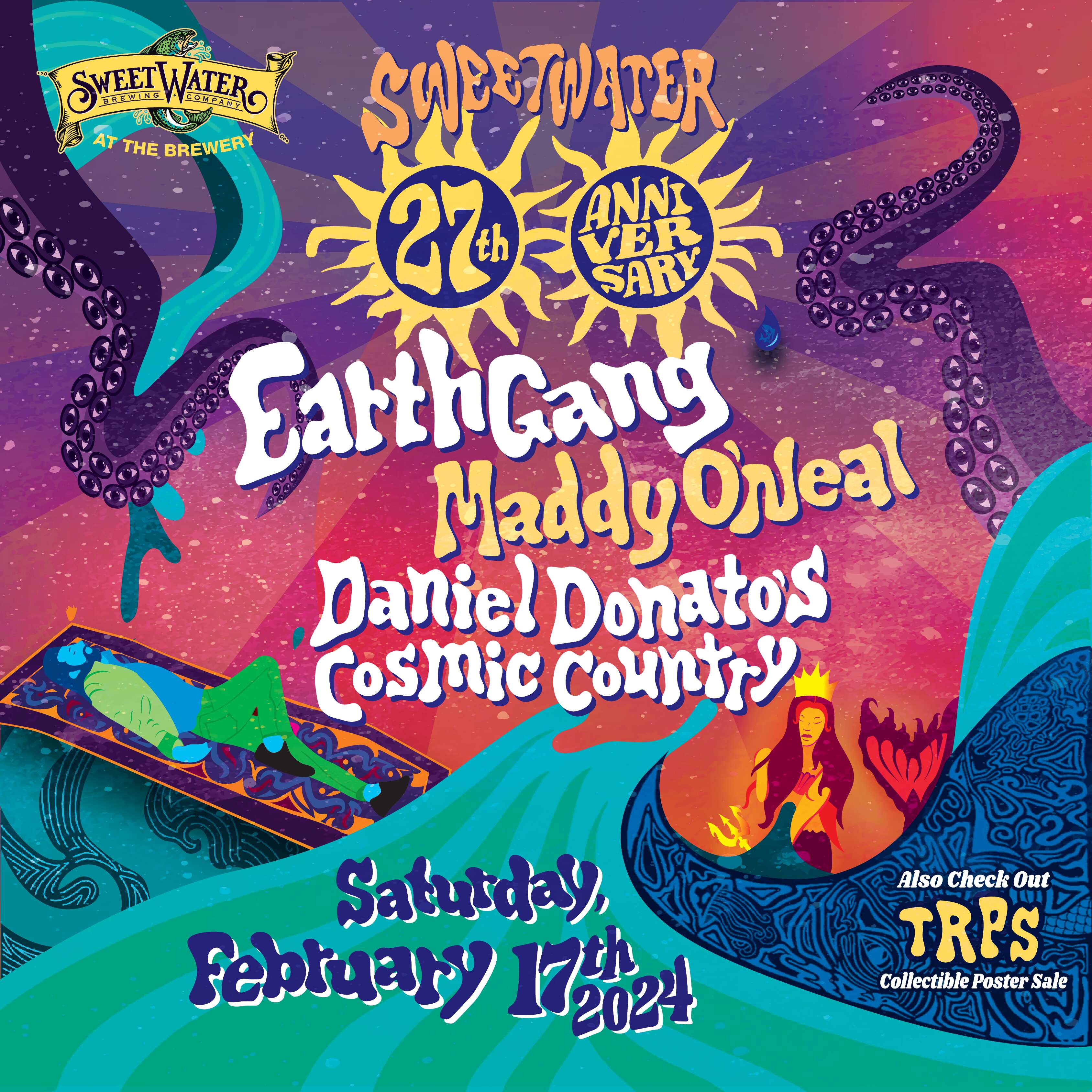 SweetWater Brewing Company's Official 27th Anniversary Party Poster