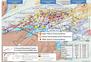 Figure 1 - Keno Hill Silver District – Geology and Deposits
