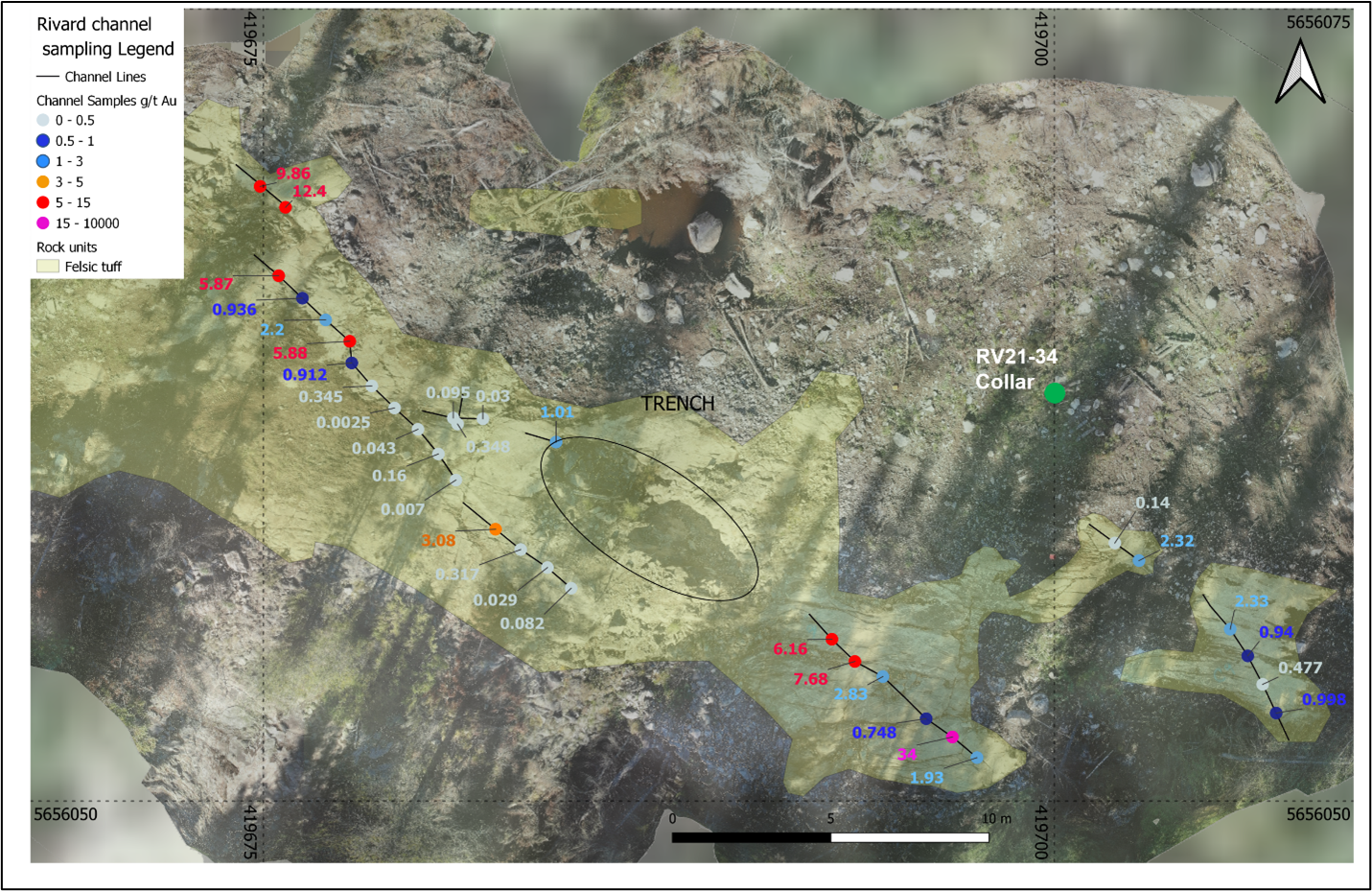 Trillium Gold Reports High-Grade Gold Values Over Significant Strike ...