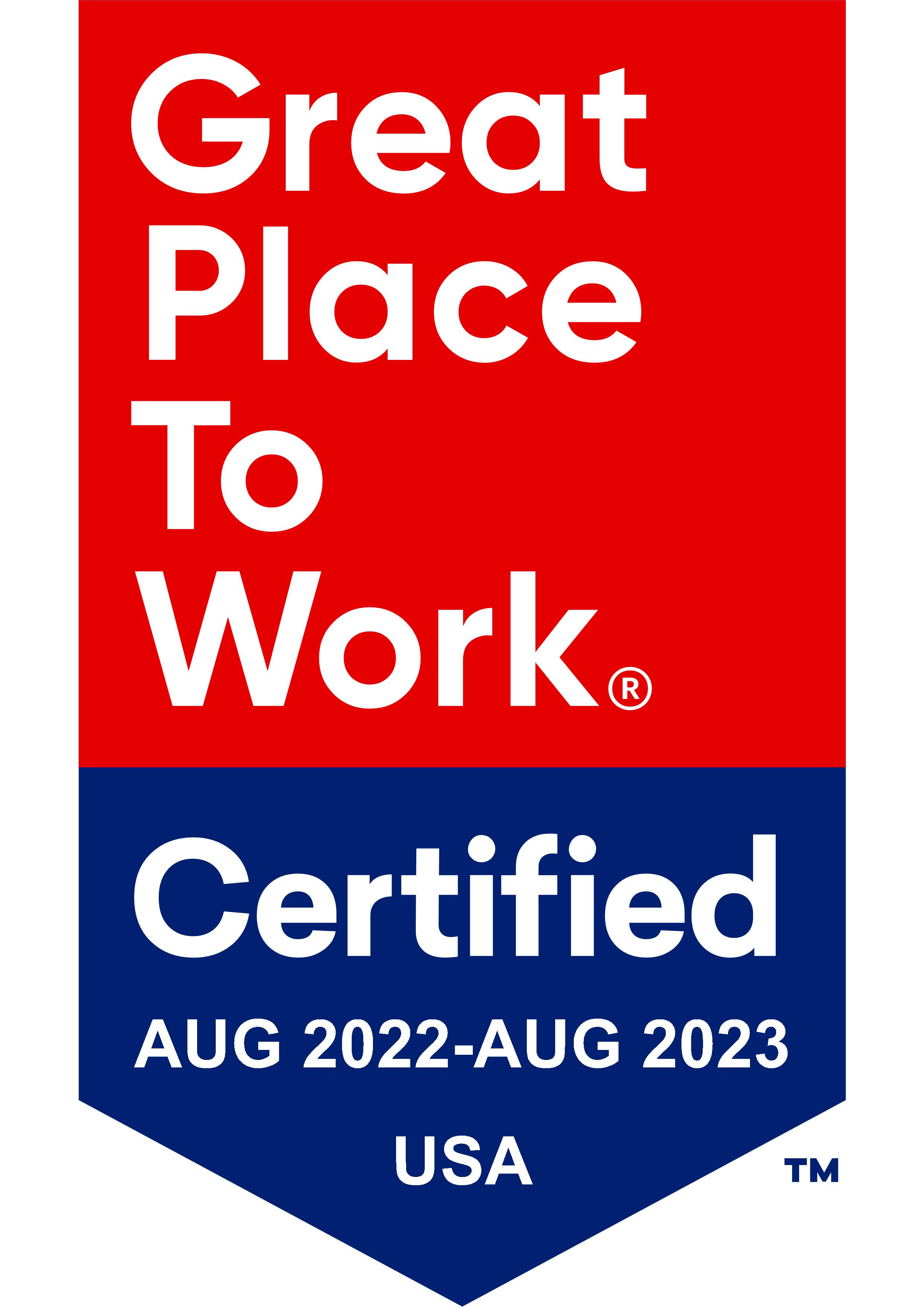 Great Place to Work® Certification™