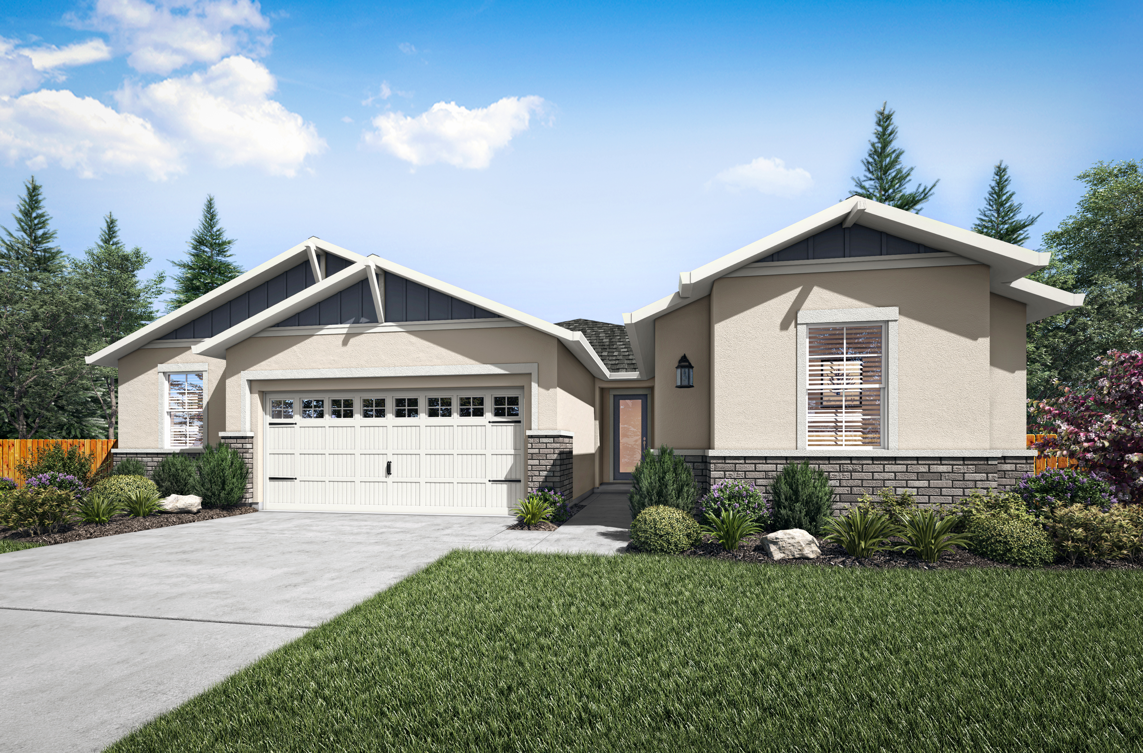 The Walker plan is a stunning, one-story home by Terrata Homes at Summit at Liberty.