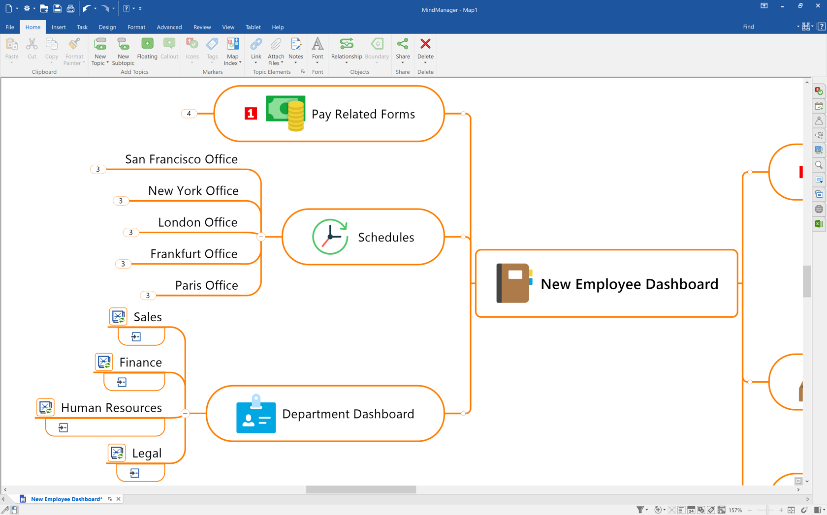 MindManager Windows 21 - Interface Image