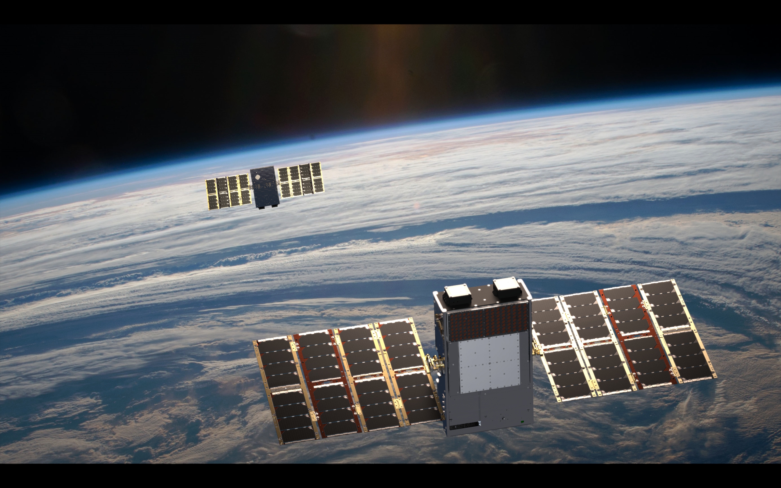 Kepler Satellites in Orbit