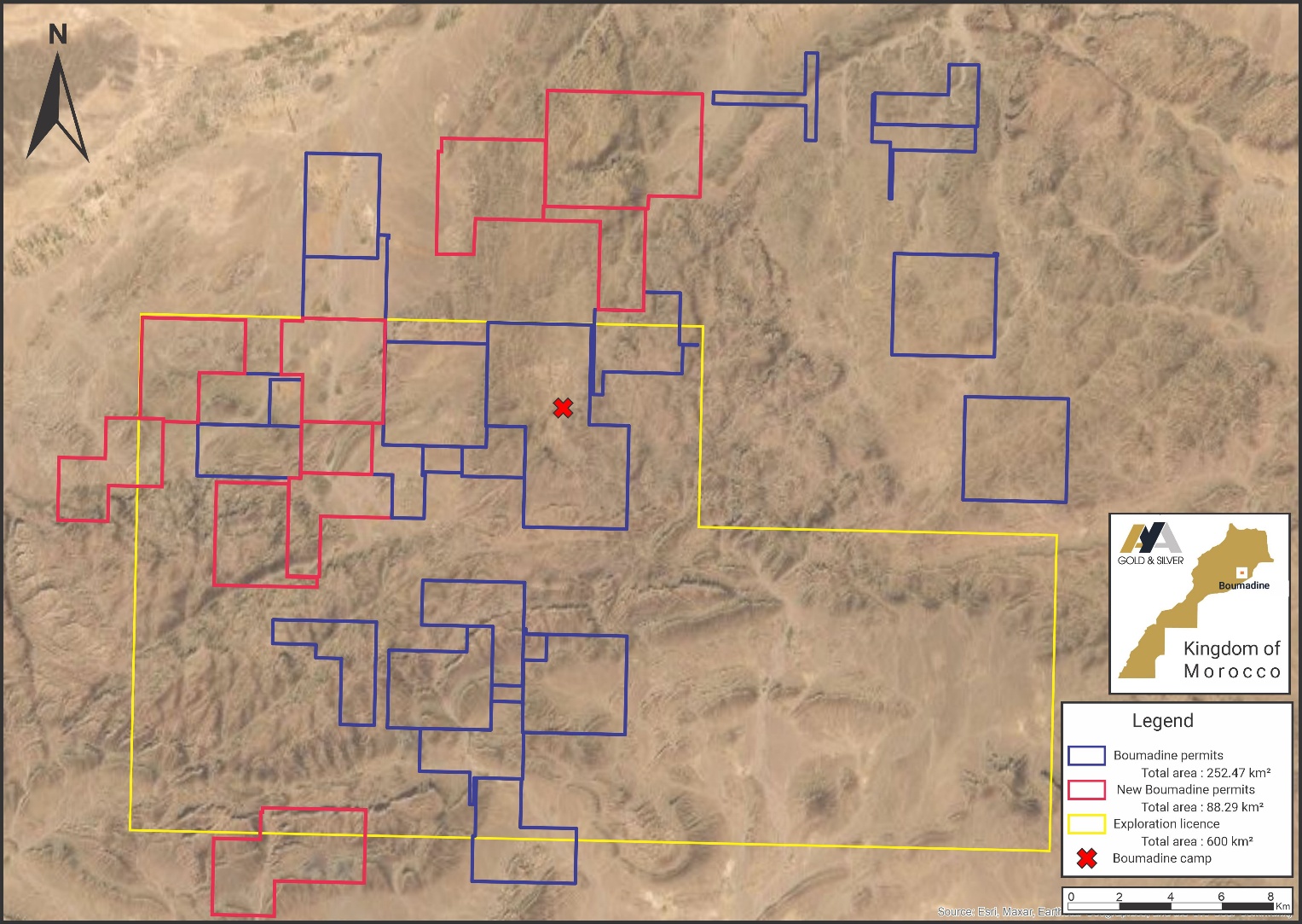 Figure 7: Location of New Permits at Boumadine