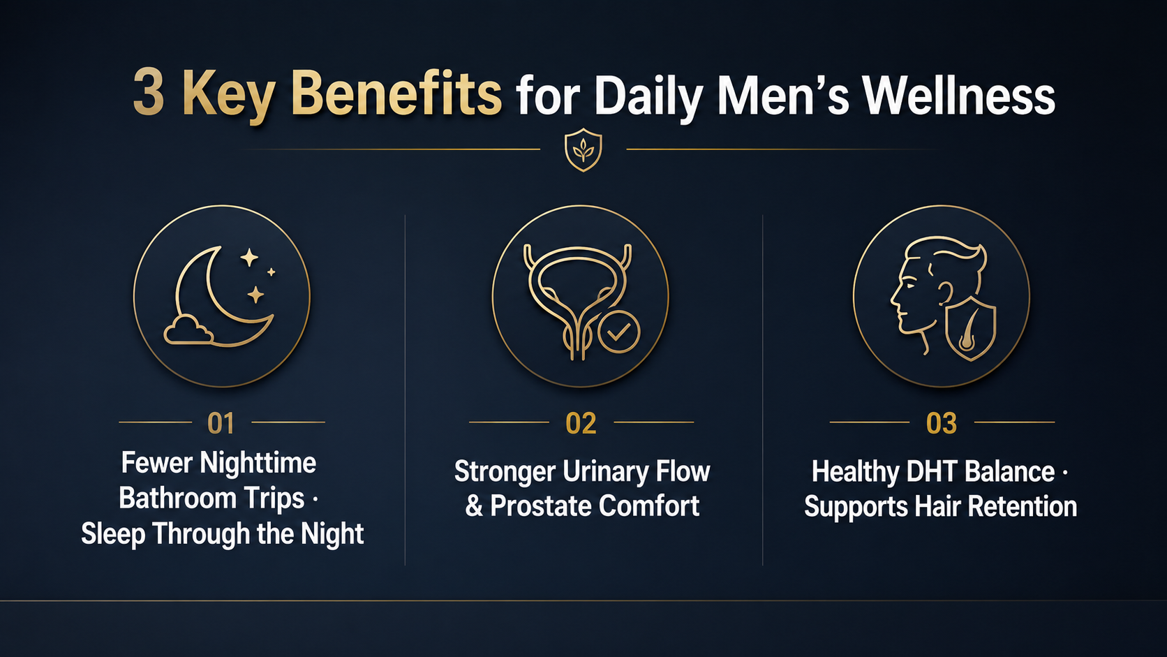 HojaSana men's wellness supplement designed to support prostate health, urinary comfort, and healthy aging routines for men over 40.
