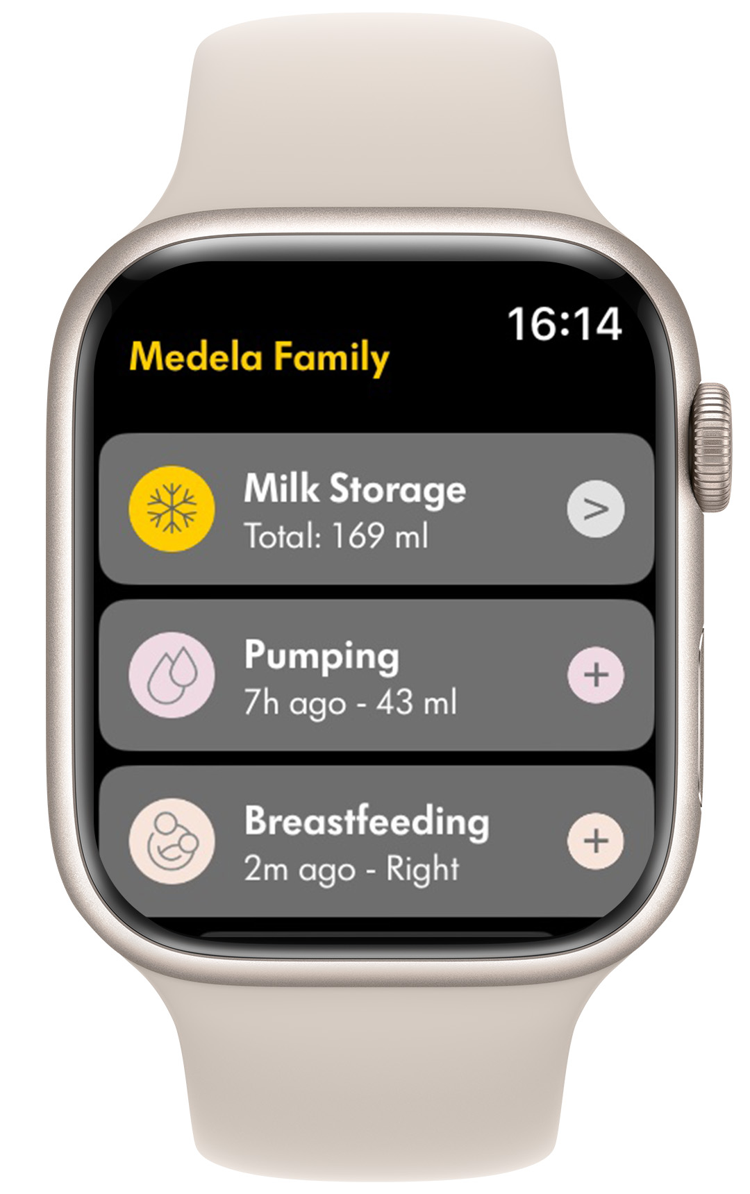 Medela Family Smart Watch app