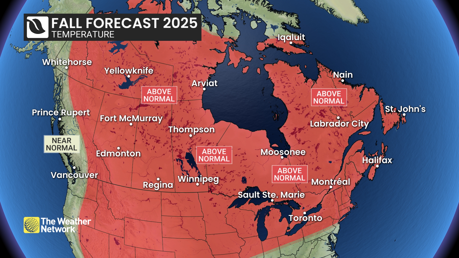 The Weather Network's 2025 Fall Forecast
