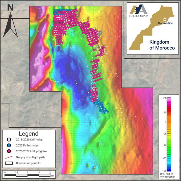 Aya Gold & Silver Identifies New Parallel Structure at Boumadine and Reports High-Grade Exploration Results