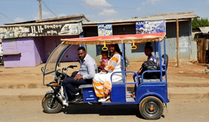 ALYI first 3-wheel electric vehicles are now in service as taxis and delivery vehicles in Ethiopia