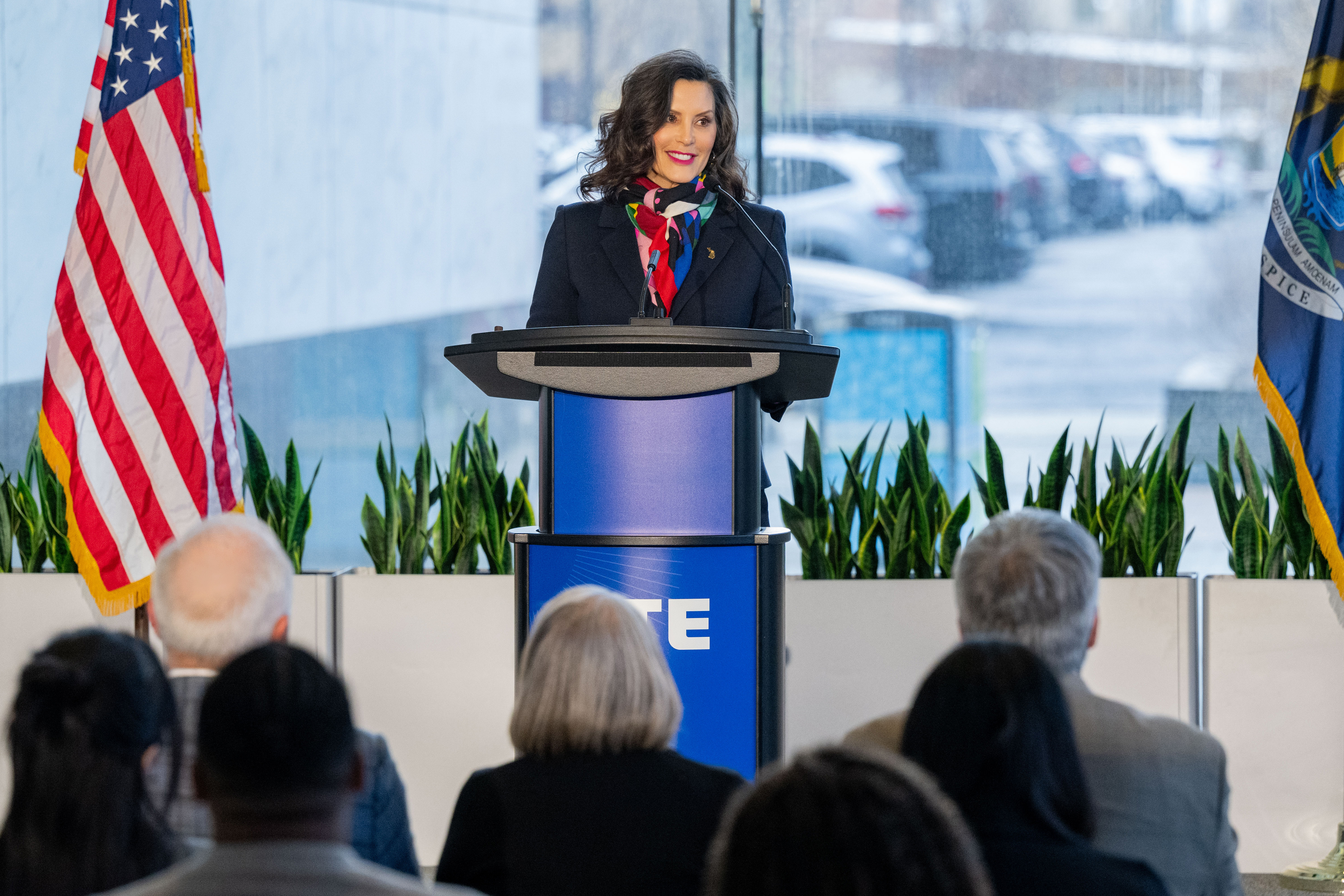 Governor Gretchen Whitmer spoke at the event, congratulating the Coalition to Keep Michigan warm on their hard work and collaboration to help get the MEAP bills passed.