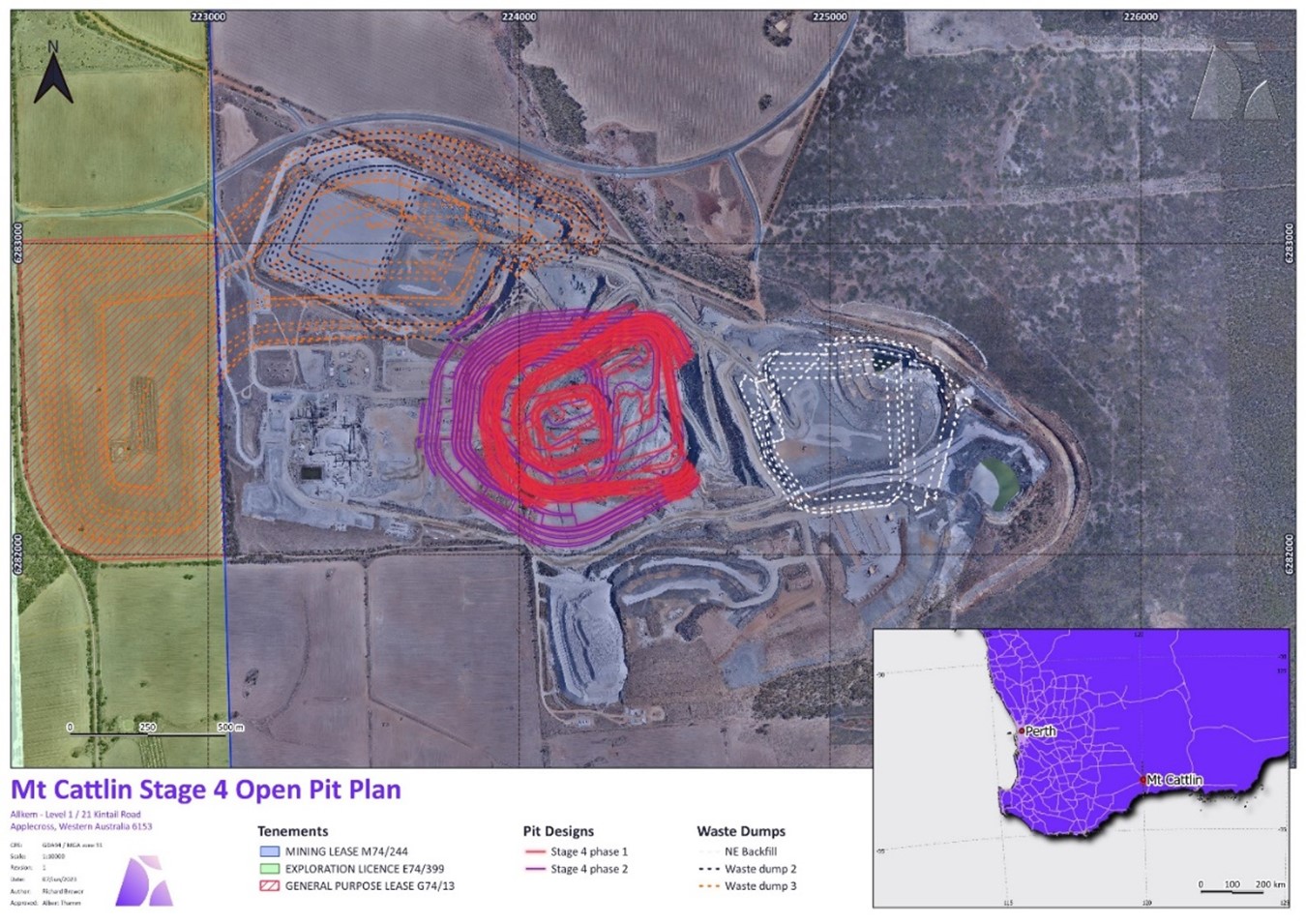 Mt Cattlin Stage 4 Open Pit Plan