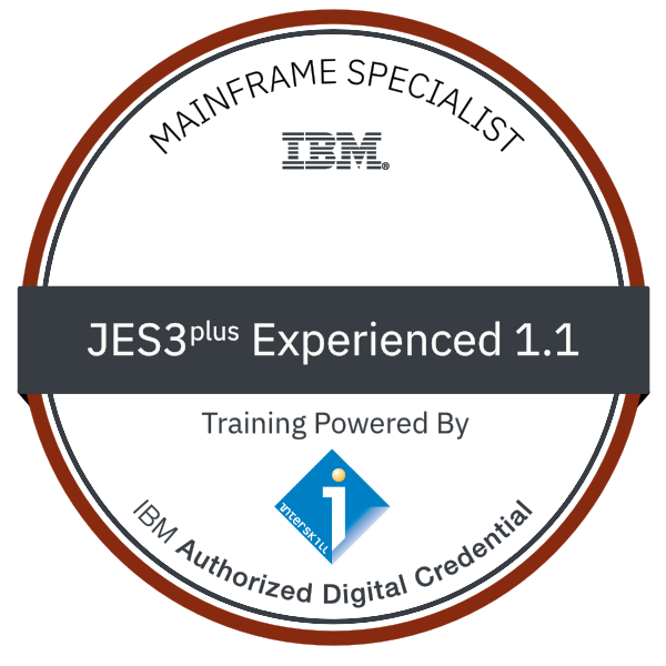 Spécialiste mainframe IBM -- JES3plus Experienced 1.1 -- Interskill -- Certification numérique IBM