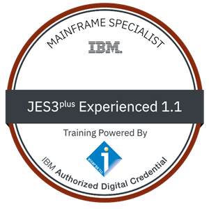 完成 JES3plus 課程後獲頒發 IBM 授權數碼證書