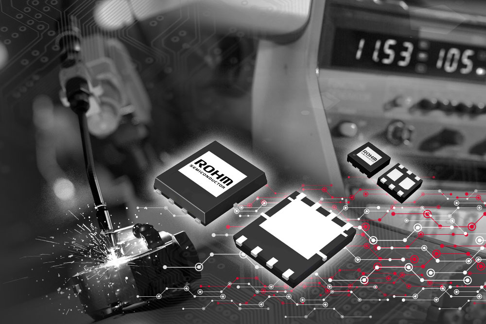 ROHM's new 24-model lineup of 24V input, -40V / -60V withstand voltage P-channel MOSFETs are ideal for industrial and consumer applications