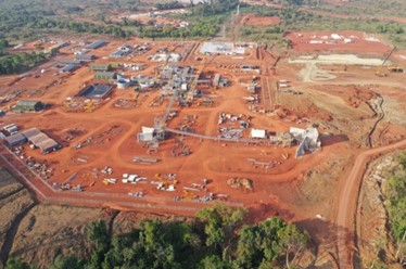 Processing plant construction progress overview