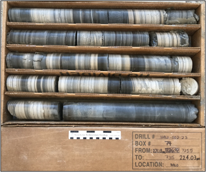 Fig 2. Claystone core samples_HALO-002-23