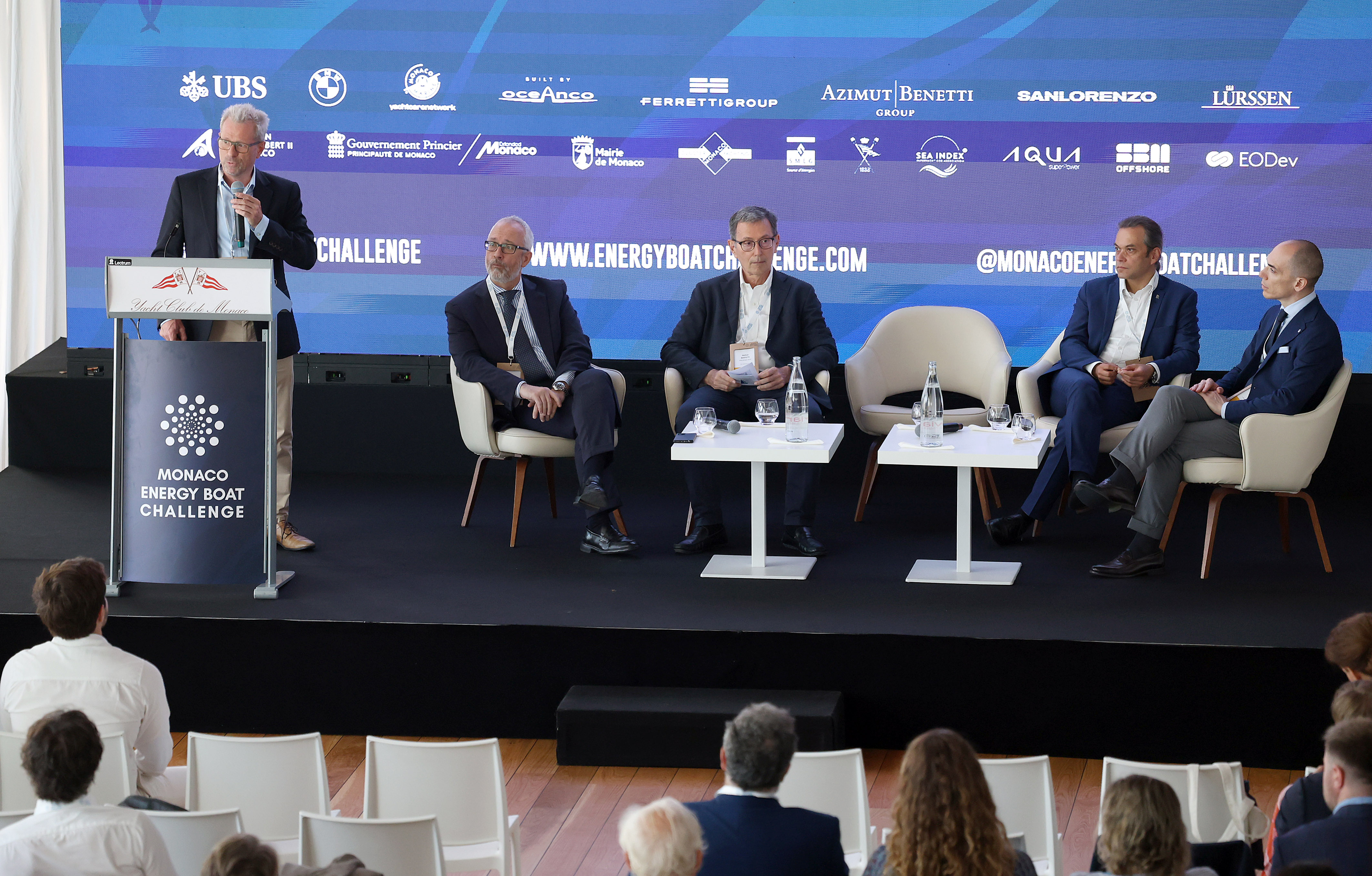 At the Yacht Club de Monaco alternative fuels take center stage