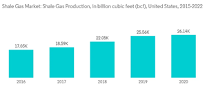 Shale Gas Market Shale Gas Market Shale Gas Production In Billion Cubic Feet Bcf United States 2015 2022