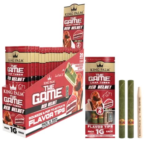 The Game Leaf Tubes Red Velvet Flavor Tip