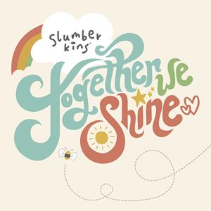 Music album cover art shows the “Together We Shine, Vol 1” cover in fun and whimsical colors and font