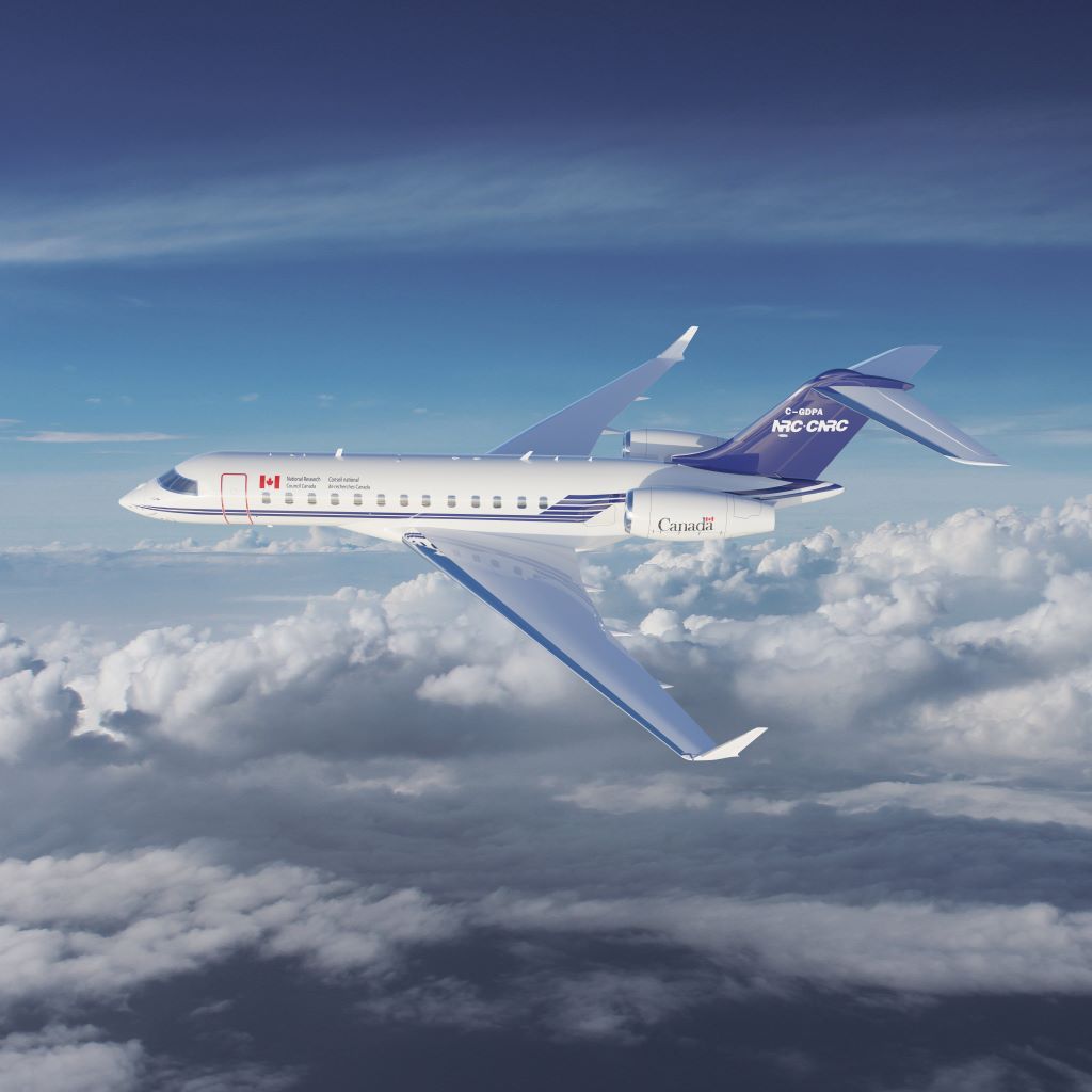 Bombardier Global 6500 Aircraft Acquired by the National Research Council of Canada to Conduct Critical Research and Development Activities