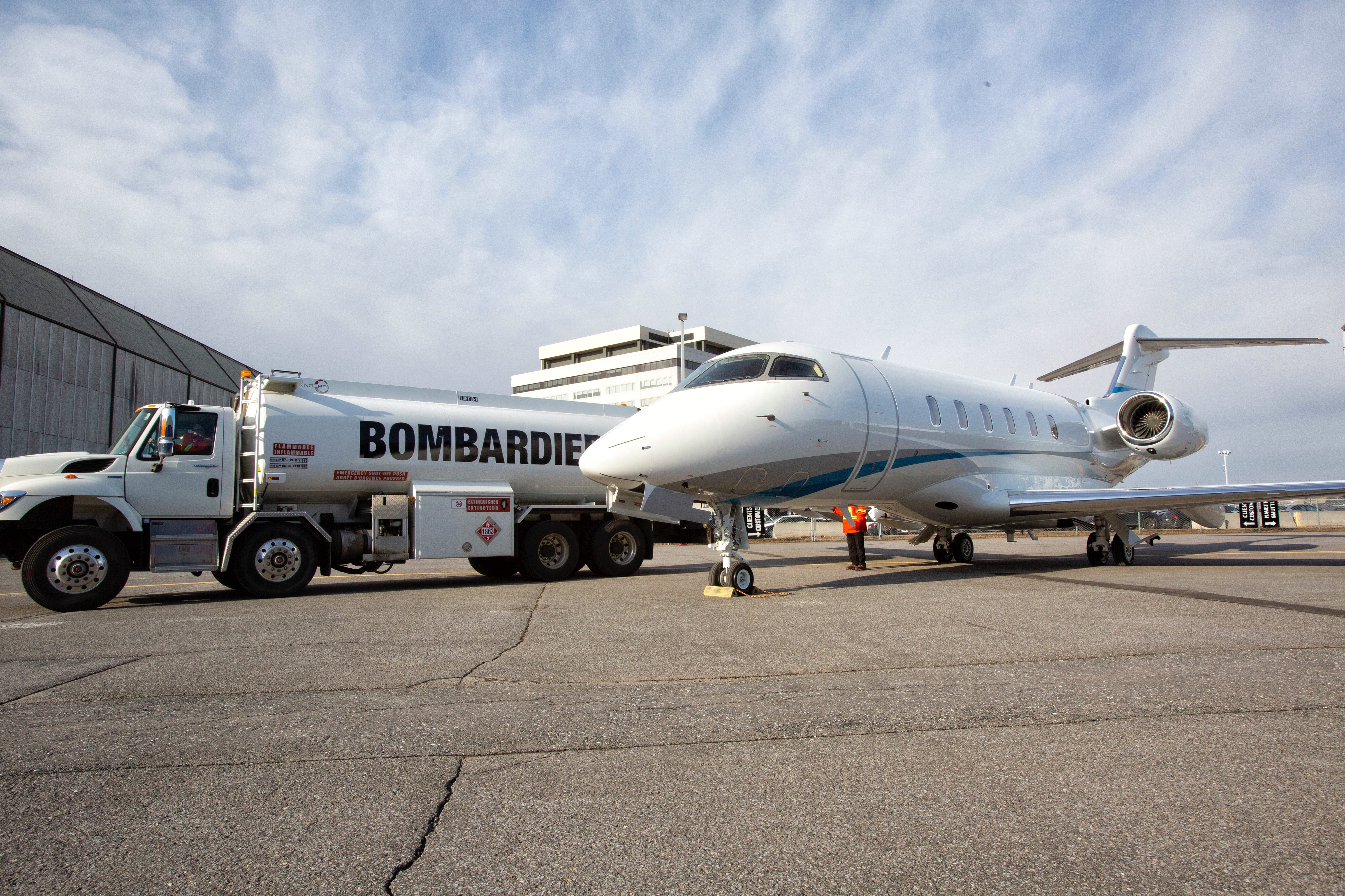 L'avion Challenger 350 de Latitude 33 Aviation