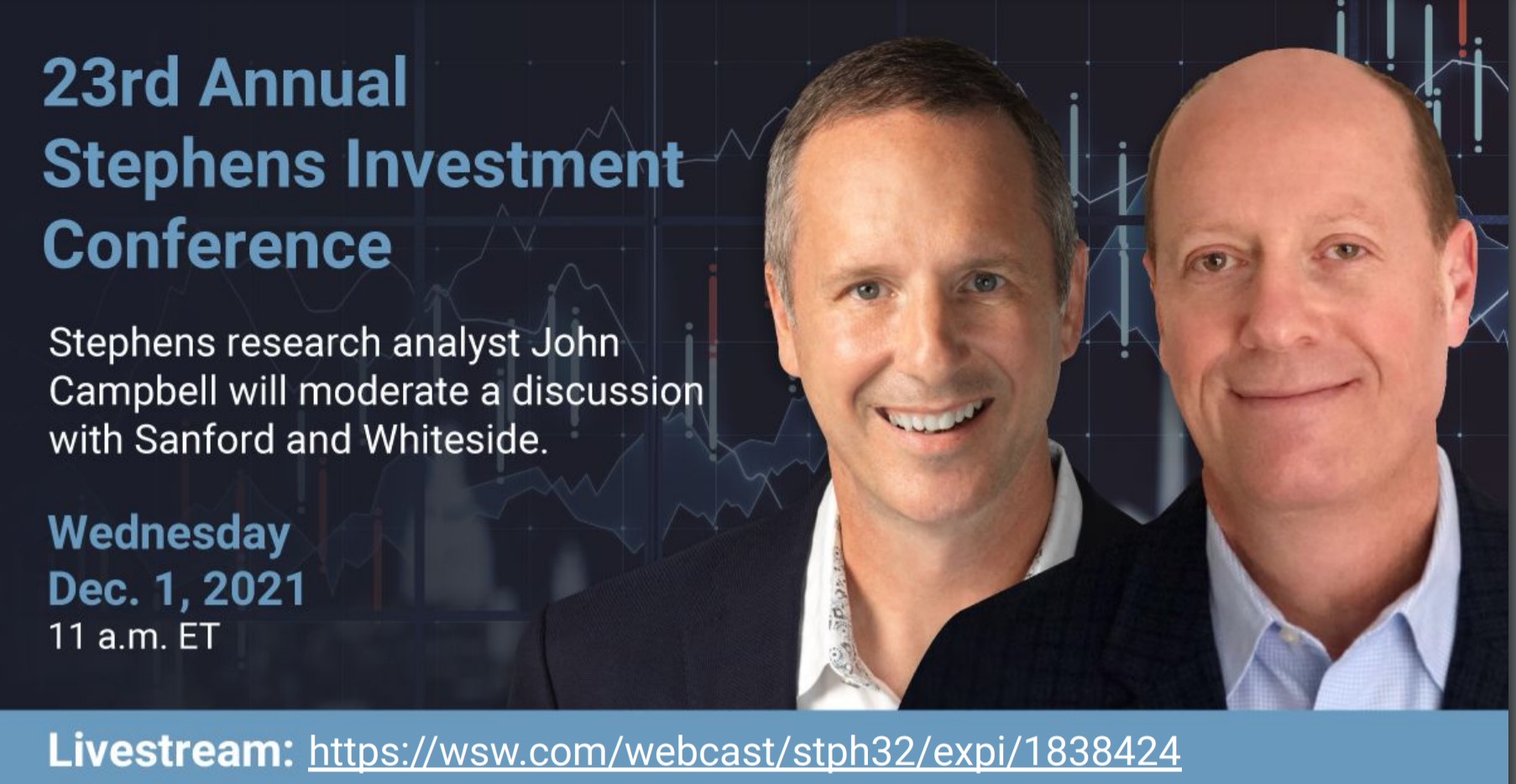 eXp Founder and CEO Glenn Sanford and CFO Jeff Whiteside Will Take Part in a Fireside Chat on Wednesday, Dec. 1, 2021, at 11:00 a.m. ET.
