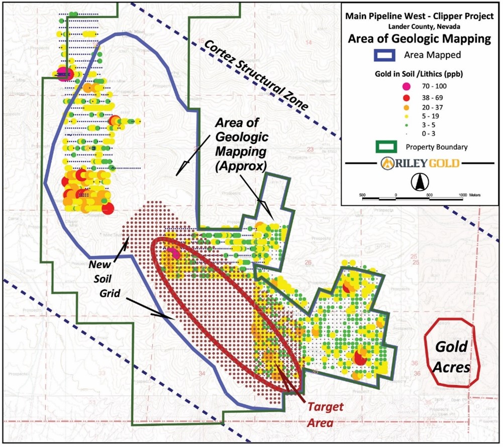 General Mapping Area in Blue Outline