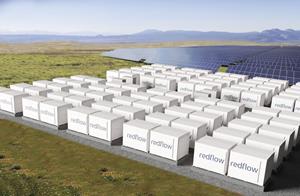 Artist rendering of Redflow's CEC-funded 20 MWh flow battery system