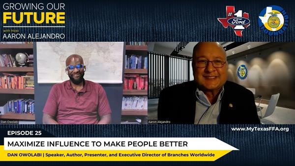 Dan Owolabi, Executive Director at Branches Worldwide Interviewed by Growing Our Future Host Aaron Alejandro
