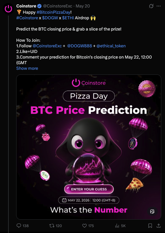 From Pizza Day to FIFA World Cup 2026, Coinstore Brings Crypto and Football Communities Together