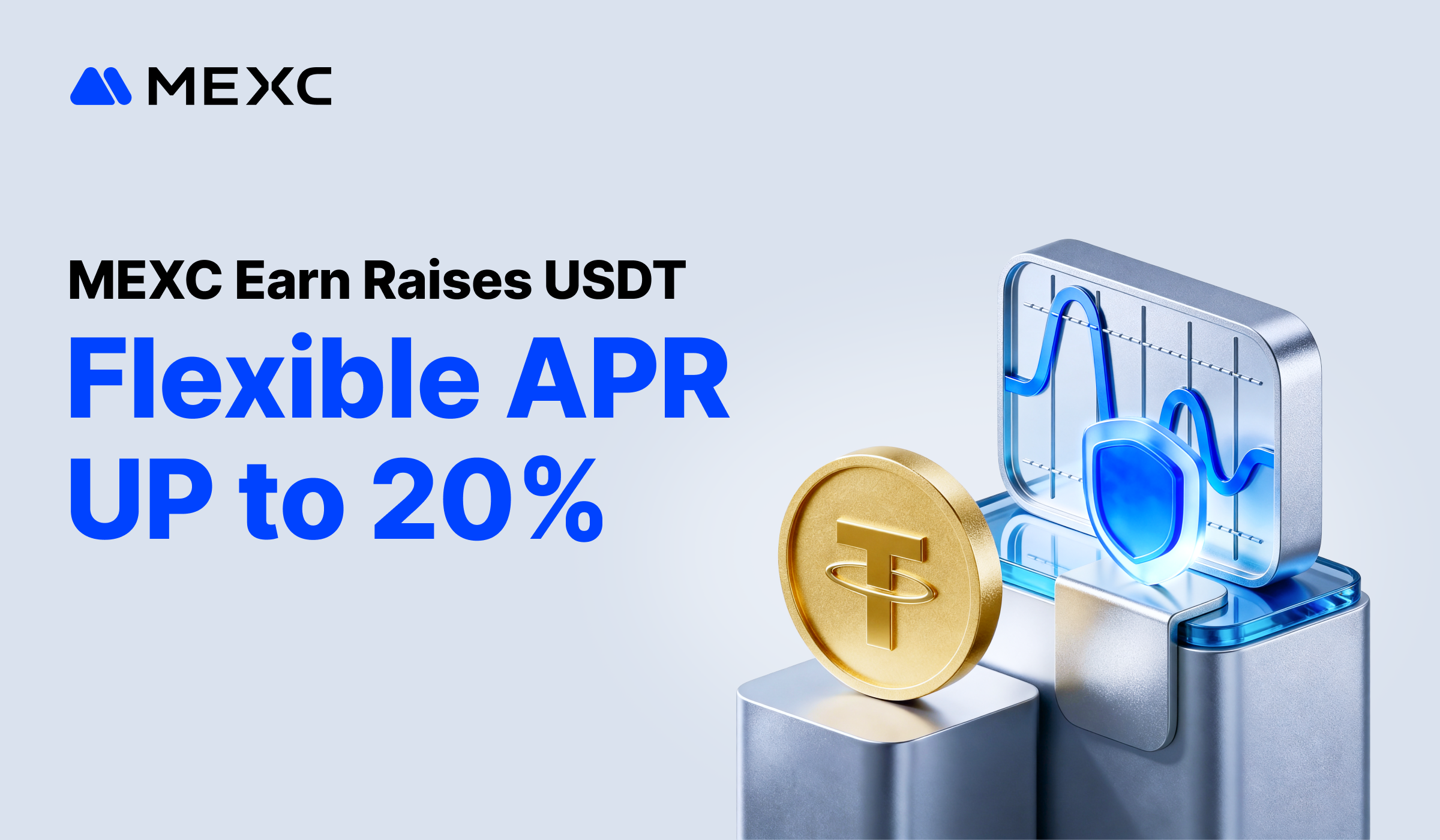 MEXC Earn Upgrades Products for Limited Time, Raising USDT Flexible APR Up to 20%