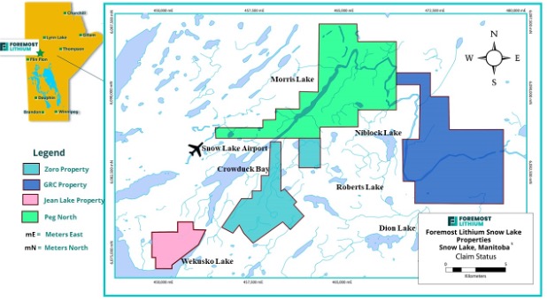 Lithium Lane Claim Map