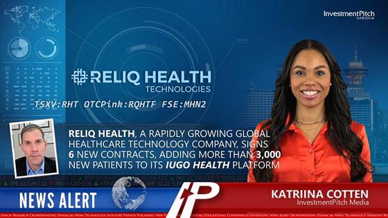Reliq Health, a rapidly growing global healthcare technology company, signs 6 new contracts, adding more than 3,000 new patients to its iUGO health platform: Reliq Health, a rapidly growing global healthcare technology company, signs 6 new contracts, adding more than 3,000 new patients to its iUGO health platform