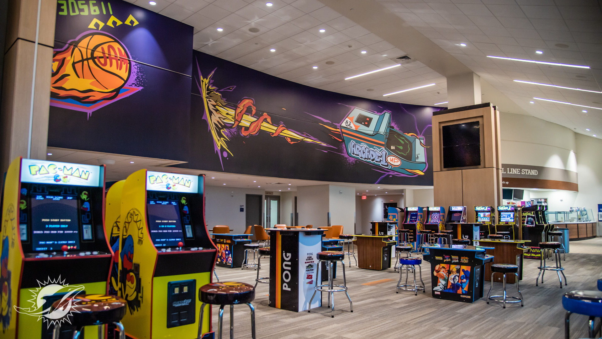 Arcade1Up Lounge at at the Hard Rock Stadium