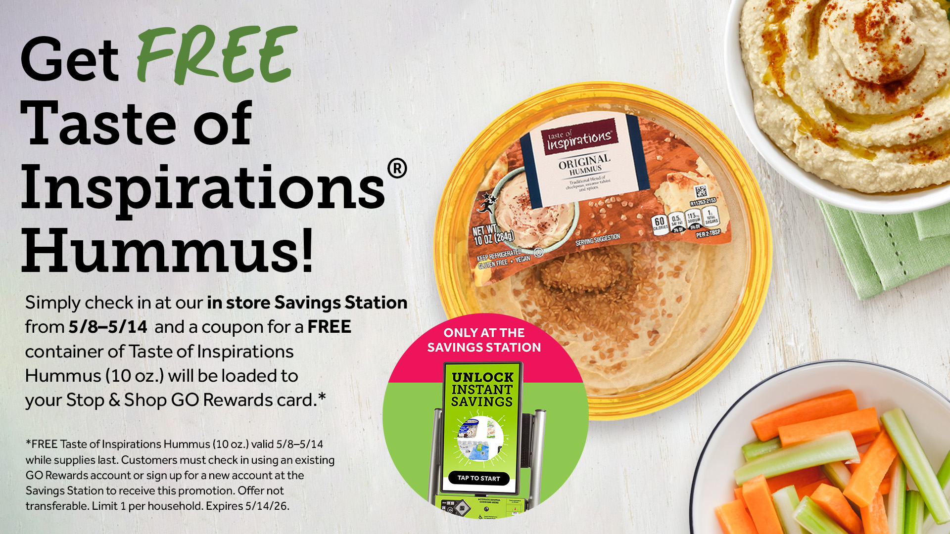 Stop and Shop National Hummus Day Offer