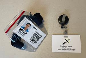 Savvy Cleaner Photo ID Badge by Verify My Records