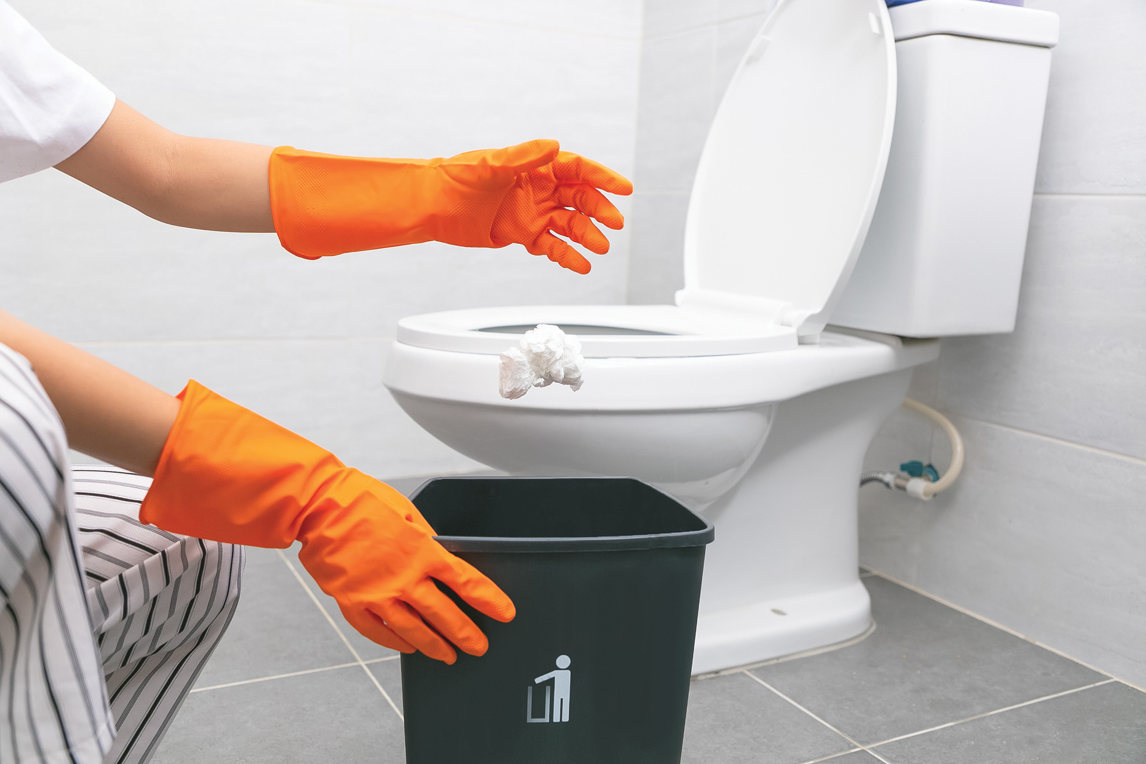Flush Smart: 7 Tips for Good Bathroom Etiquette: Photos courtesy of Shutterstock and Responsible Flushing Alliance