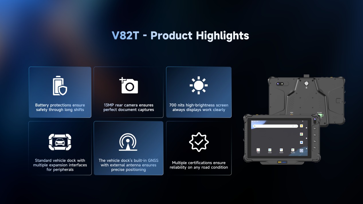 Features of the V82T 