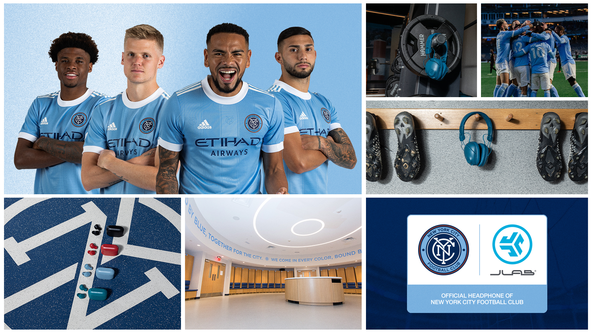 2021 MLS Cup Champions, New York City FC announced a new partnership with JLab