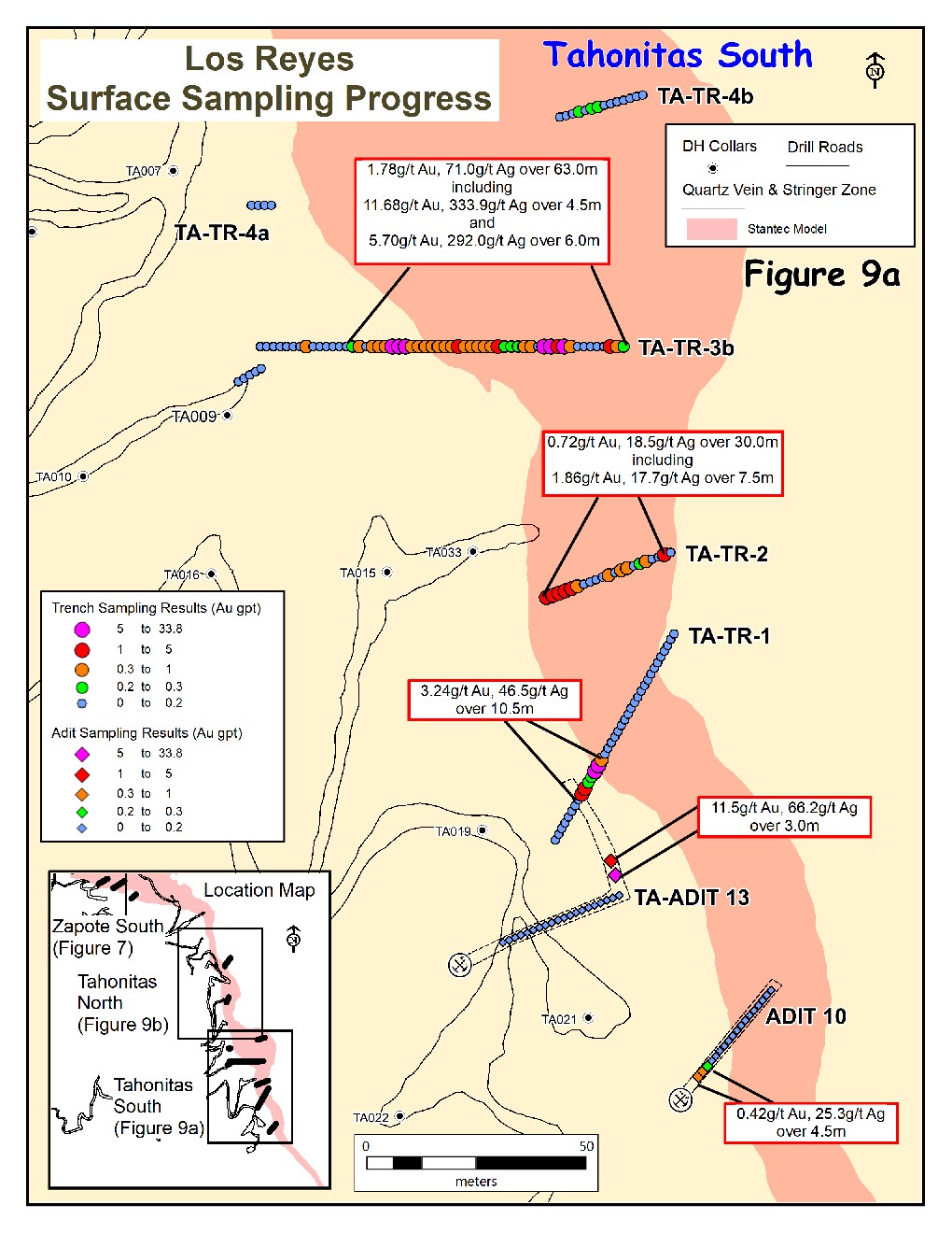 Per News of June 30, 2020 Figure 9a Los Reyes Surface Sampling Progress