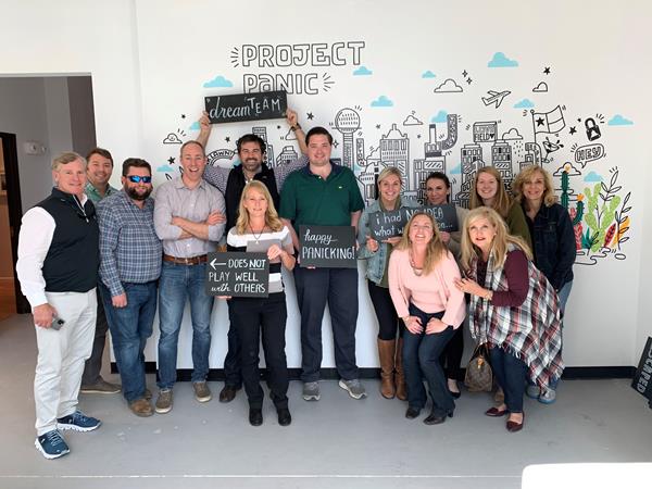 Sealy's Dallas office enjoys a day of team-building fun. This commitment to growth and progress contributes to Sealy's Great Place to Work standing.