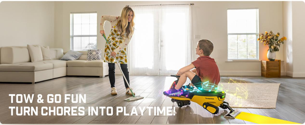 FanttikRide Crafts Custom Joy: A Left-Pedal Wiggle Car Empowers a Child with Limb Differences